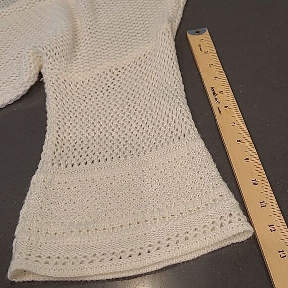 Time & Tru white sweater sz 9-10 - Picture 4 of 9